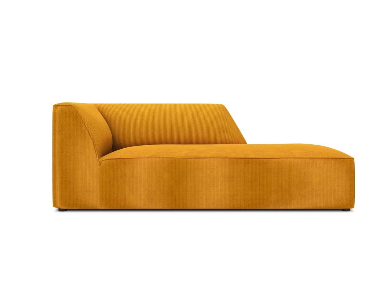 Sezlong living dreapta 1 loc, Ruby, Micadoni Home, BL, 180x93x69 cm, velur, galben - imagine 7